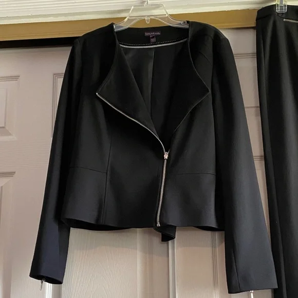 Long Tall Sally size 12 Black Women's Pantsuit with Zipper Detail - Picture 2 of 16